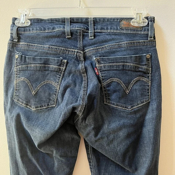 Levi’s 529 Curvy Skinny Jeans Women’s Stretch Mid Rise Denim W31 L29 Blue - Picture 7 of 10